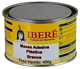 MASSA PLASTICA IBERE  BRANCA/CINZA