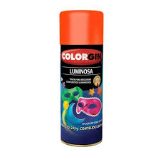 TINTA SPRAY LUMINOSA LARANJA