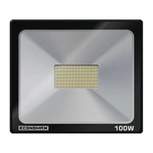 REFLETOR EXT prt LED 100W 6,500K SLIM economax